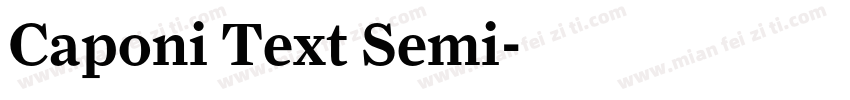 Caponi Text Semi字体转换